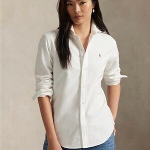 Polo Ralph Lauren White Oxford button down shirt - size 4